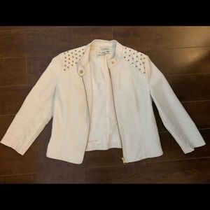 Forever 21 Studded Bomber Cropped Jacket